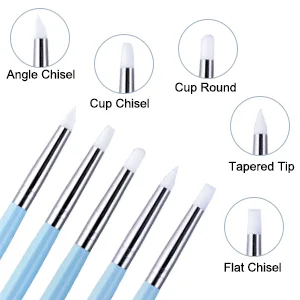 Caydo 16 PCS Polymer Clay Tools Set Including Carving Stylus Dual-Ended Design Pottery Tools Ball Rod Stylus Modeling Tools Blue - sculpting tools