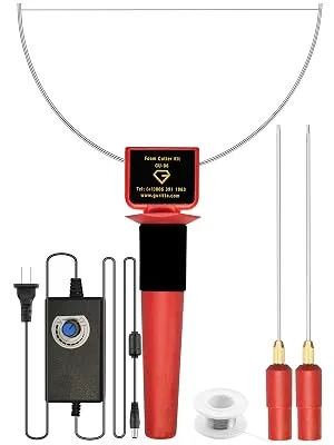 Hot Wire Styrofoam Cutter (Red-24W) - 24W Best Hot Wire Foam Cutter, headed knife styrofoam Cutting kit,