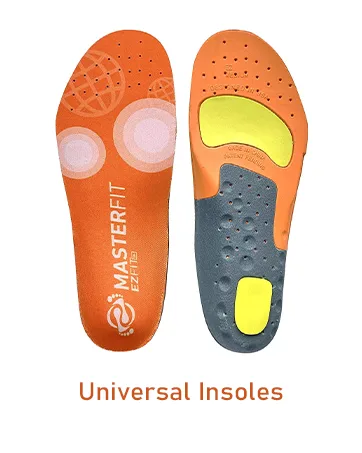 Masterfit EZFit QF Ski & Snowboard Boot Insoles - Pain Relief Inserts for Men & Women - for Regular & High Arch  Heel Support  Better Control  Reduce Fatigue (Regular/Medium) Regular Volume Medium - Universal Insole