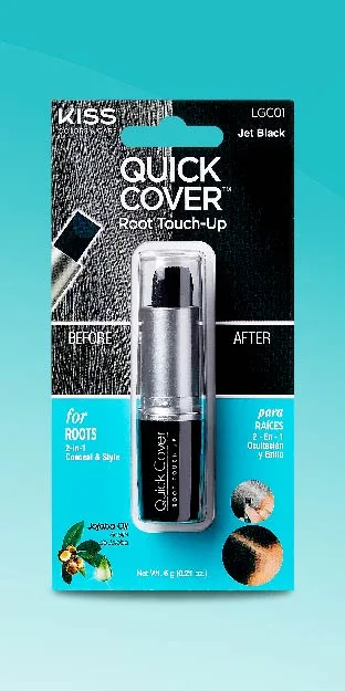 KISS Quick Cover Instant Gris Touch-Up Blend-Away Couleur de Cheveux LGC03 Marron Fonc - product information 6