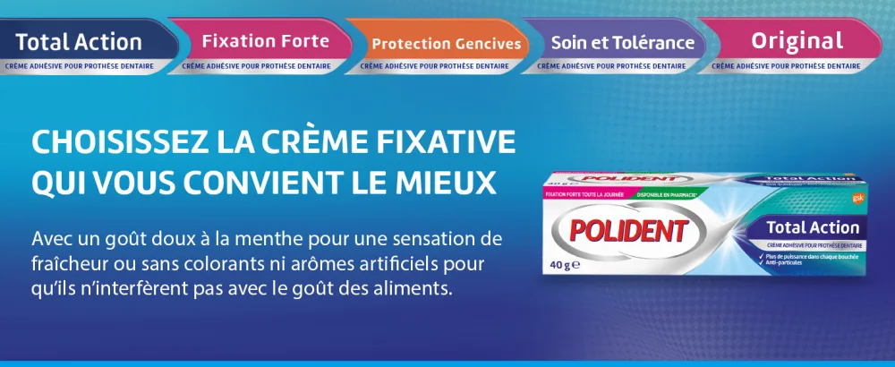 Polident Original Cr me Fixative Forte Pour Proth ses Dentaires Partielles ou Compl tes Go t Menthol 40g - product information 5