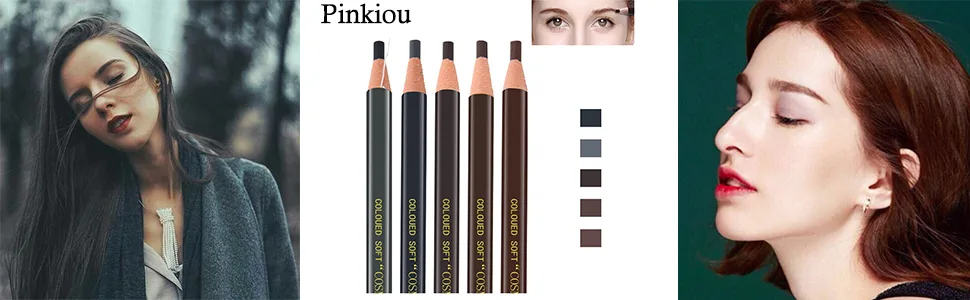 5pcs Microblading Pencil Waterproof Eyebrow Peel-off Pencil Pull Cord Microblading Supplies Brow Lamination Pencil Set For Marking Filling Outlining Eye Brow Liners In 5 Colors - product information 1