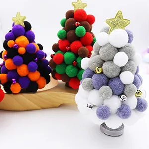 Acerich 2000 Pcs 1cm Assorted Pompoms Multicolor Valentine Day Arts and Crafts Fuzzy Pom Poms Balls for DIY Creative Crafts Decorations - pompoms