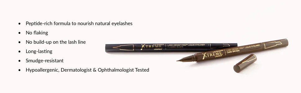 Xtreme Lashes Lash Densifying Liquid Eyeliner classic black - black brow brown mascara pencil gel best enhancing lashes babe makeup blue forlash eyebrows ?