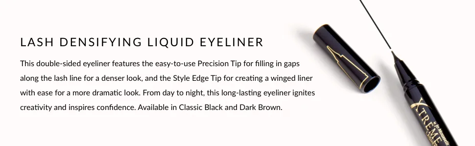 Xtreme Lashes Lash Densifying Liquid Eyeliner classic black - eyeliner eyelash serum lash growth liquid and eye liner eyebrow eyelashes waterproof enhancer