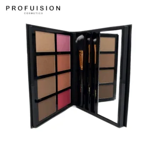 Profusion Cosmetics - Blush & Bronzer - Professional 8 Color Palette Makeup Kit Blush Highlighter Bronzer - Nude Highlight Champagne Highlight Light Bronze Shadow Bronze Pink Warm Peach Rose Pink - product information 5