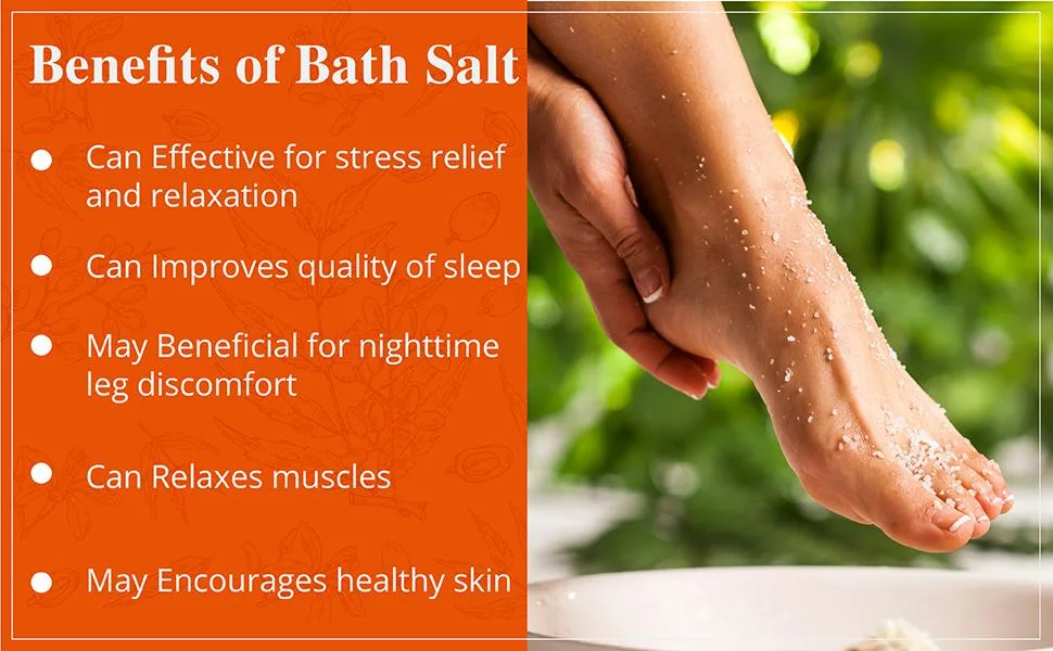 Natural Solution Bath Salt  Organic Joint & Muscle Relief with Lavender Oil  Foot Soak - 3 lbs - Himalayan Pink Salt lavender Scented