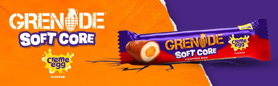 Grenade - Barre Prot in e Grenade saveur Cr me Egg en dition Limit e - Riche en prot ines pauvre en sucre 18 x 45 g - product information 1