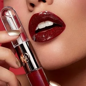 Kiko Milano - Unlimited Double Touch 106 Liquid Lipstick With A Bright Finish In A Two-step Application. Lasts Up To 12 Hours*. No-transfer Base Colour. Satin Ruby Red - lipstick