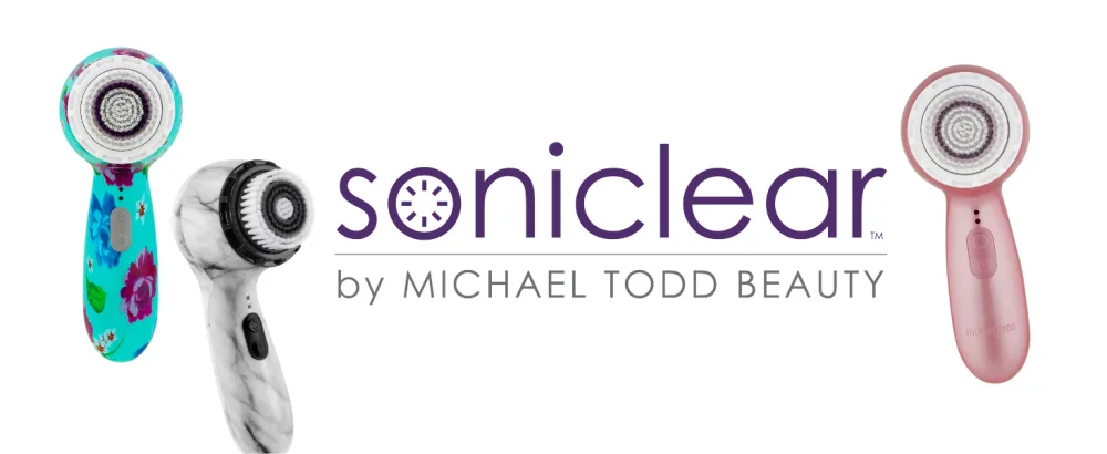 Michael Todd Beauty   Soniclear Petite   Facial Cleansing Brush System   3-Speed Powered Exfoliating Face Brush - soniclear