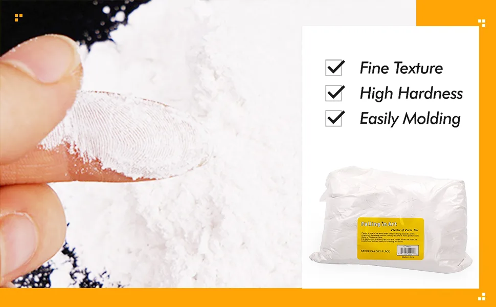 Falling in Art 5lb Plaster of Paris - hand sculpture kit