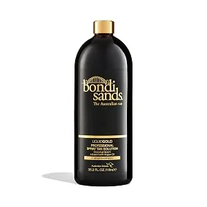 Bondi Sands Professional Self Tan Solution | Fast-Drying Salon Quality Formula with Aloe Vera  Vegan + Cruelty Free  Coconut Scent | 33.8 Oz/ 1 Liter Liquid Gold - bondi sands professional liquid gold