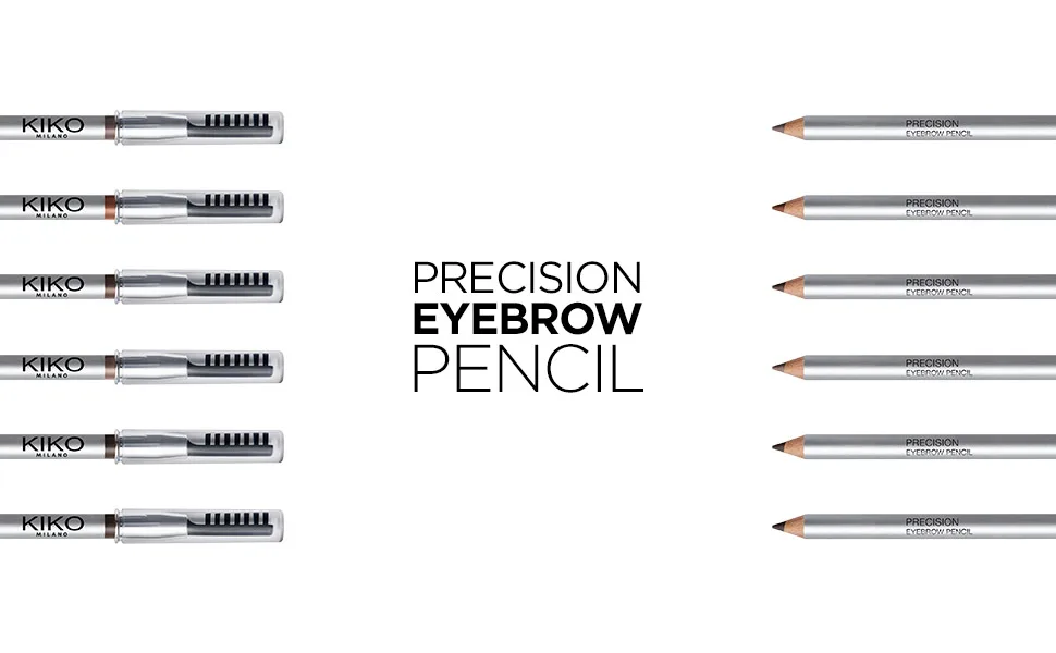 KIKO MILANO - Precision Eyebrow Pencil 01 Eyebrow pencil with micro-precision hard formula and separator comb Blackhaired - precision eyebrow pencil