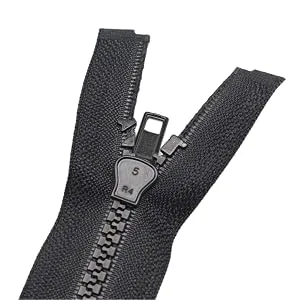 YaHoGa 2PCS 5 30 Inch Separating Jacket Zippers for Sewing Coats Jacket Zipper Black Molded Plastic Zippers Bulk (30 2pc) Black 30 2pcs - product information 4