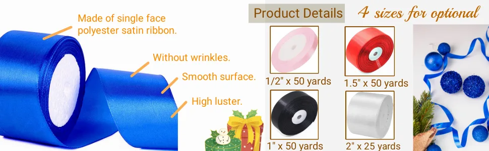 SWTOOL 1 Solid Satin Ribbon 50 Yards Roll for Wedding Details  Sewing Projects  Gift Wrapping  Invitation Embellishments and Crafting Projects Etc (White) White 1 - ribbon