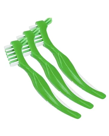 TCS Fresh Dental Appliance Cleaner Set - Professional Strength Concentrated Retainer Cleaner Solution with Soft Bristle Dental Brush (6 Month Supply) - tcs fresh