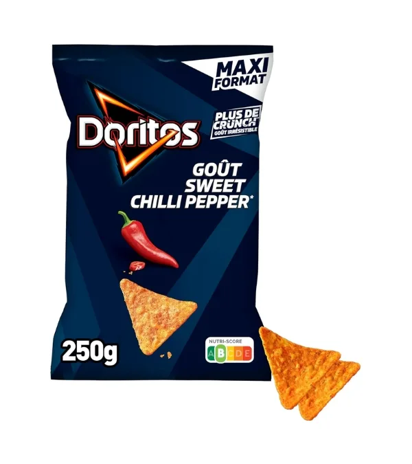 DORITOS Chips Tortilla Go t Nacho Cheese Maxi Format 250g Fromage nacho 250 g (Lot de 1) - product information 8