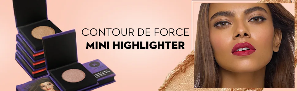 Sugar Cosmetics Contour De Force Mini Highlighter01 Champagne Champion (Champagne Gold) Lightweight  Easily blendable  Illuminating bronzer  Matte finish - product information 2