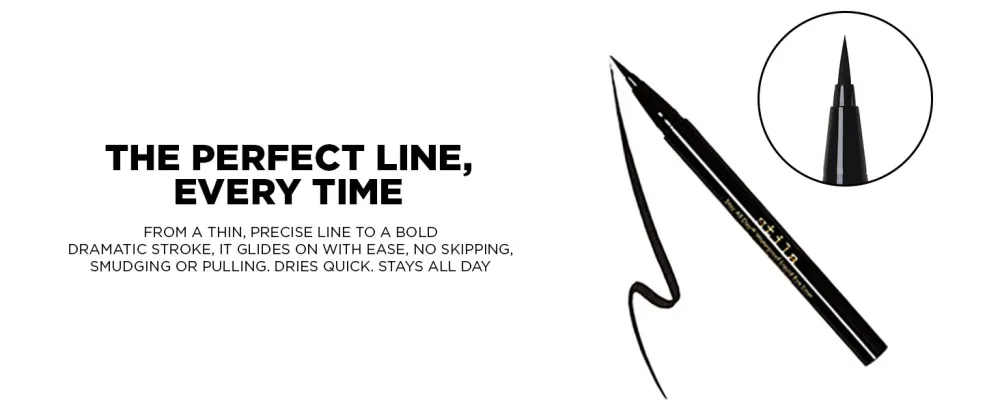 stila Stay All Day Waterproof Liquid Eye Liner - Micro Tip  Intense Black - Perfect Line, Every Time