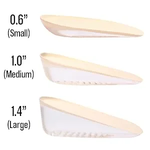 Heel Cushions and Cups Small (0.6 Height) Beige - height