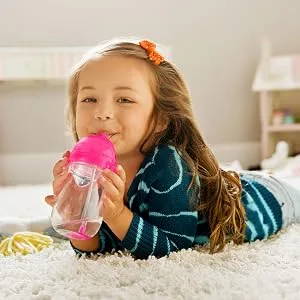 Munchkin  SnackCatch & Sip 2-in-1 Snack Catcher and 2 Piece Spill-Proof Cup  Blue - weighted straw cuo
