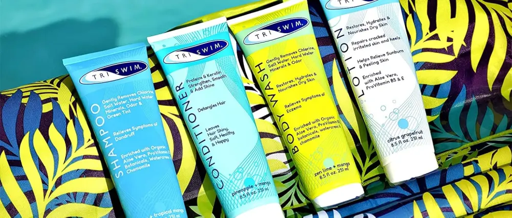 TRISWIM Chlorine Out Shampoo & Conditioner Gift Set - triswim new bottles