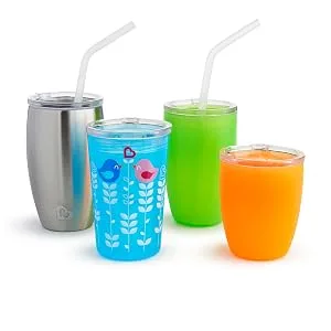 Munchkin  Sippy and Straw Lids for Miracle  360 Cups  3 Piece Set - cups