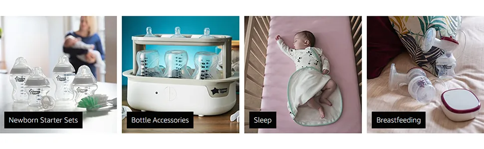 Tommee Tippee Closer to Nature Newborn Feeding Starter Set - Pink  Girl Pink Bunnies - product information 5
