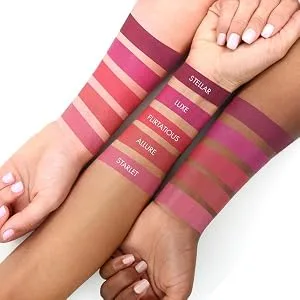 Girlactik Long Lasting Matte Lip Paint Liquid Lipstick (Posh) - arms