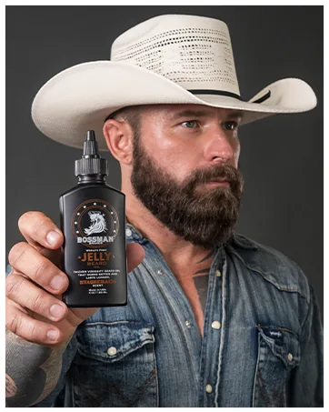 Bossman Fortify Intense Conditioner - Moisturize Replenish and Protect your beard - Thicker Formula - Natural Ingredients - Made in USA (Stagecoach Scent) - beard oil men lotion growth grow products gel wash softener conditioner moustache cream softening