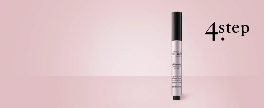 philosophy ultimate miracle worker fix lip serum stick plump & smooth  1.8 g. - Step 4: philosophy purity ultimate miracle worker lip serum