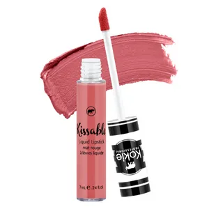 Kokie Cosmetics Kissable Matte Lip Gloss (Nirvana) Nirvana 0.24 Fluid Ounce - Pink-ish matee liquid lipstick swatch