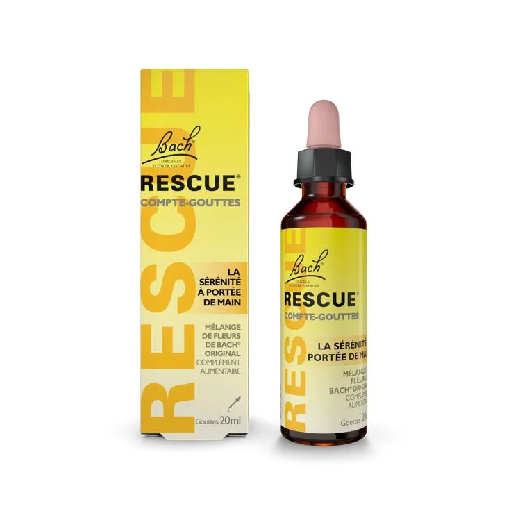 Rescue Compte-gouttes La s r nit port e de main formule originale Vegan Compl ment alimentaire 1 Flacon Compte Gouttes Multicolore 20ml - product information 1