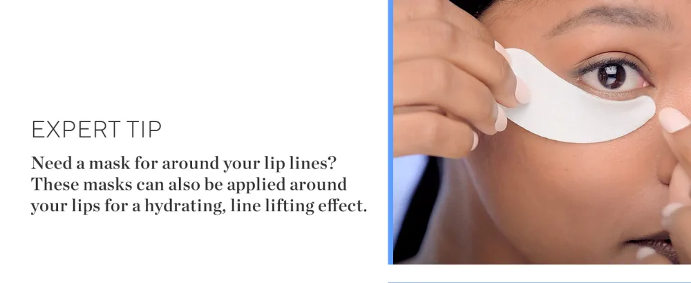 HydroPeptide PolyPeptide Collagel Eye Masks  Line-Lifting Hydrogel  Firmer Appearance and Hydration  8 Treatments - expert tip