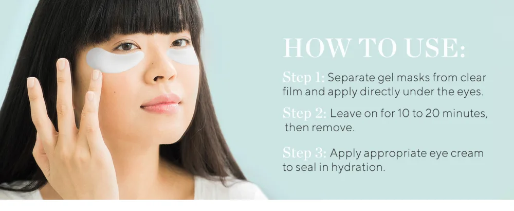HydroPeptide PolyPeptide Collagel Eye Masks  Line-Lifting Hydrogel  Firmer Appearance and Hydration  8 Treatments - how to use