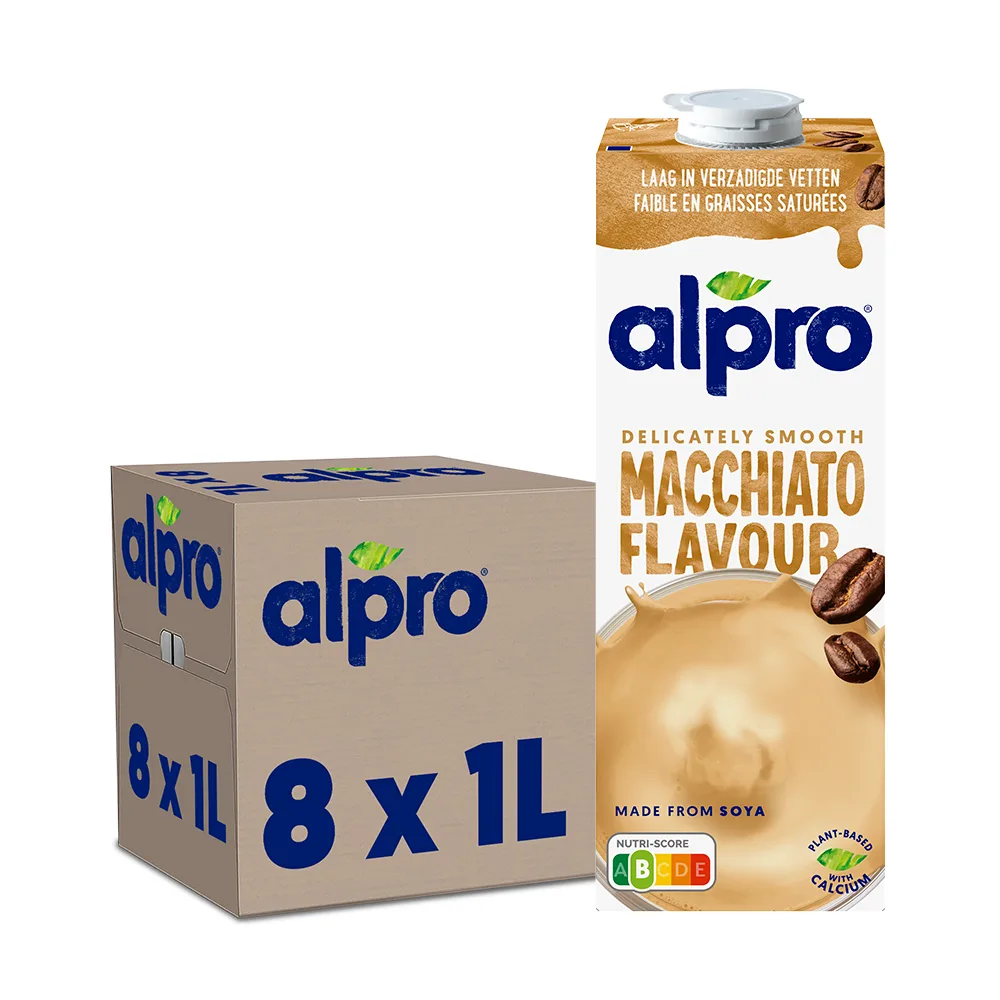 Alpro - Boisson V g tale - Soja Macchiato - 1L - Lot de 8x1L - product information 1