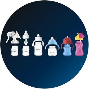Philips Avent Anti-colic Bottle with AirFree vent 4oz 1pk  SCF400/14 - Philips avent range, avent range, avent bottle range, bottles for all ages, toddler cup, best bottle