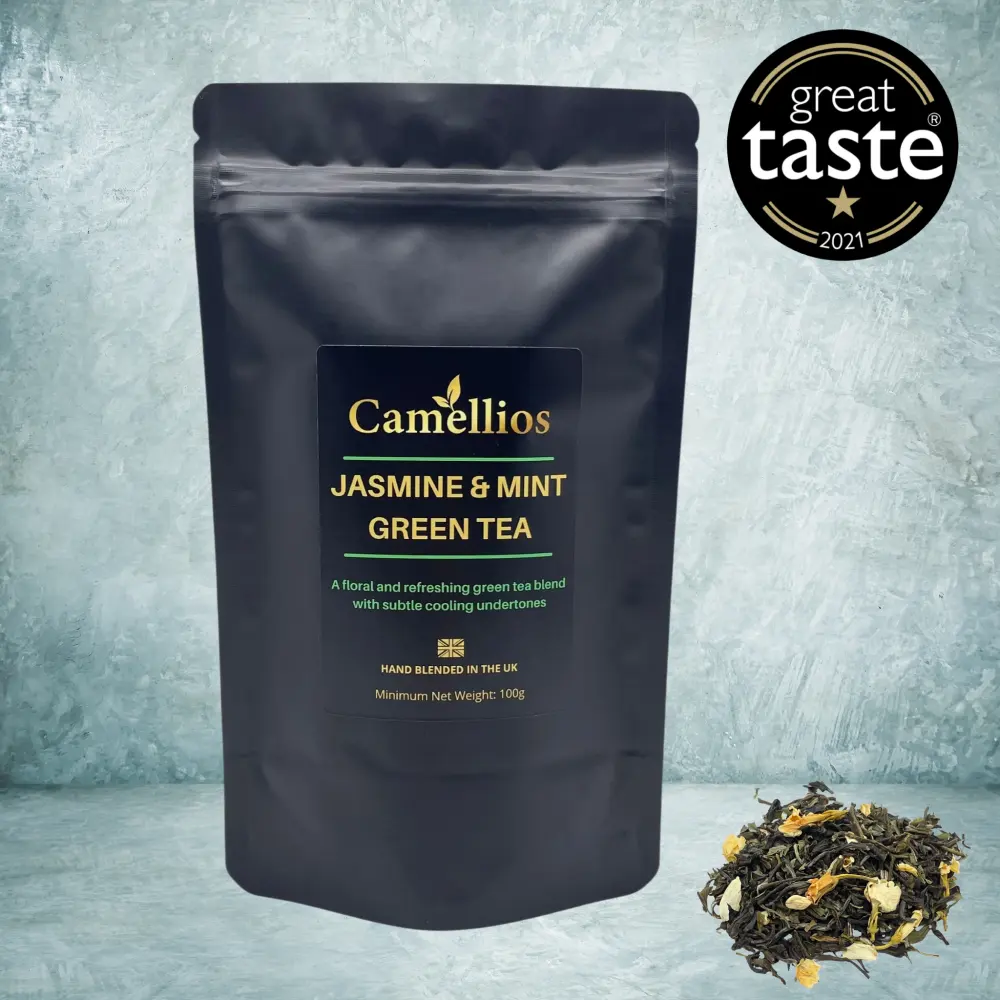 Th Vert Au Jasmin Et A La Menthe Th Vert En Feuilles Camellios (1kg) - product information 4
