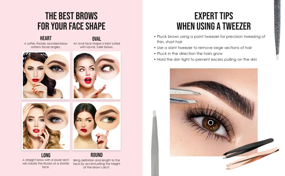 JAPONESQUE Pro Performance Tweezer Slant - Best Brows for your face shape