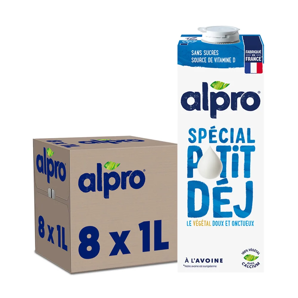 Alpro - Boisson V g tale - Sp cial Petit D jeuner Avoine - 1L - Lot de 8x1L 1 l (Lot de 8) - product information 12