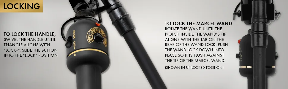 HOT TOOLS Pro Artist Black Gold Marcel Iron | For Extra Smooth Shiny Styles (1-1/4 ) 1-1/4 Inch BARREL - curlingiron; curlingirons; curlingwand; curlingwands; marceliron; marcelirons; blackgold