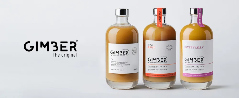 GIMBER Concentr de Gingembre Bio 20 ml | Boisson Sans Alcool 100% Biologique Base de Citron et pices | Jus Premium - product information 1