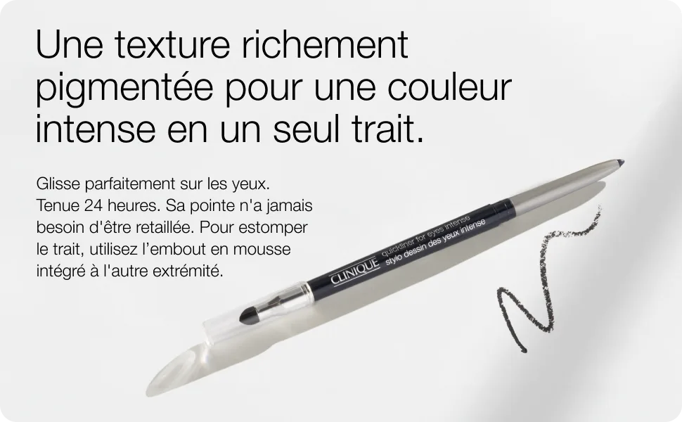 Clinique Quickliner Stylo Dessin des Yeux Intense | R sistant l'Eau Ne Coule Pas + Convient aux Yeux Sensibles Intense Plum - product information 1