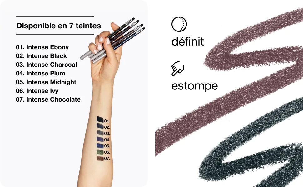 Clinique Quickliner Stylo Dessin des Yeux Intense | R sistant l'Eau Ne Coule Pas + Convient aux Yeux Sensibles Intense Plum - product information 2