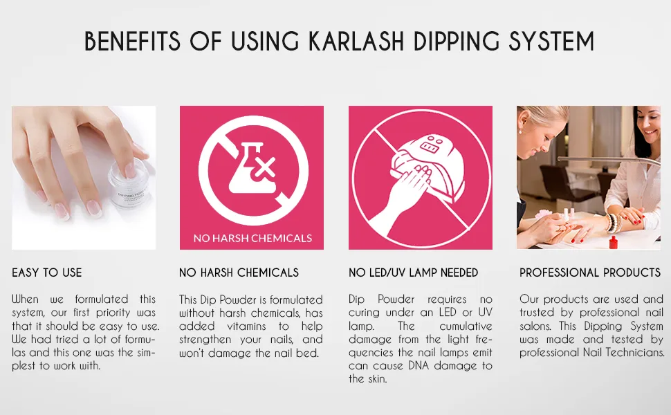 Karlash Gel Base DIP Powder System Refill 2 oz (Step 3 Activator) - wewe