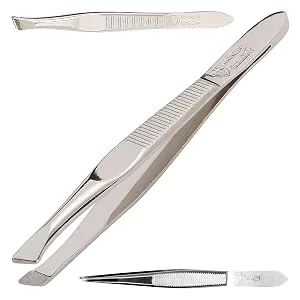 3 Swords Germany   manicure pedicure set kit - leather BLACK - GENUINE LEATHER - pinzetten