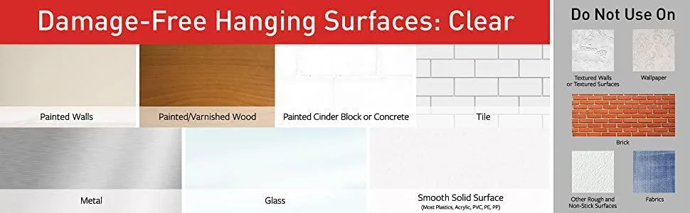 3 m Command Assortiment de bandes de recharge clair 17200CLR 8 Small 4 Medium 4 Large Refill Strips - product information 2