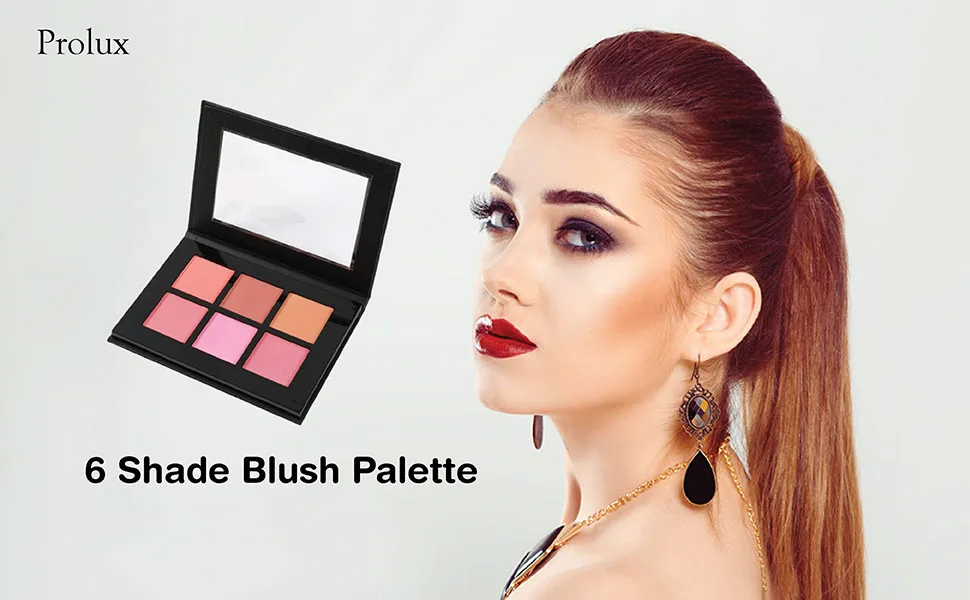 Prolux Cosmetics 6-shade The Blush Palette - Includes 1 Shimmer Shade and 5 Matte Shades - product information 1