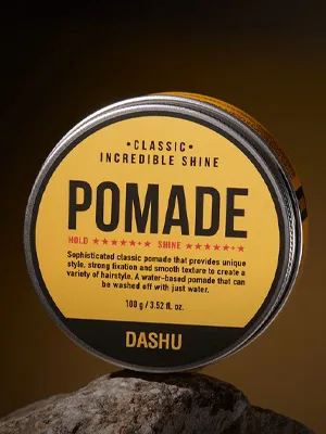 DASHU Classic Incredible Shine Pomade 3.5oz - Strong Hold & High Shine for Hairstyling - incredible