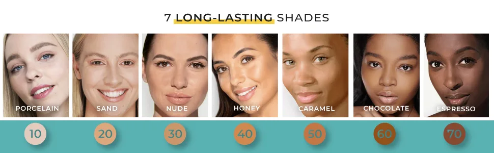 Wunder2 last foundation Makeup 24+ Hour Liquid Full Coverage Waterproof with Hyaluronic Acid  Caramel Color - wunder2 wunderbrow tinted moisturizer foundation makeup women liquid matte best coverage natural